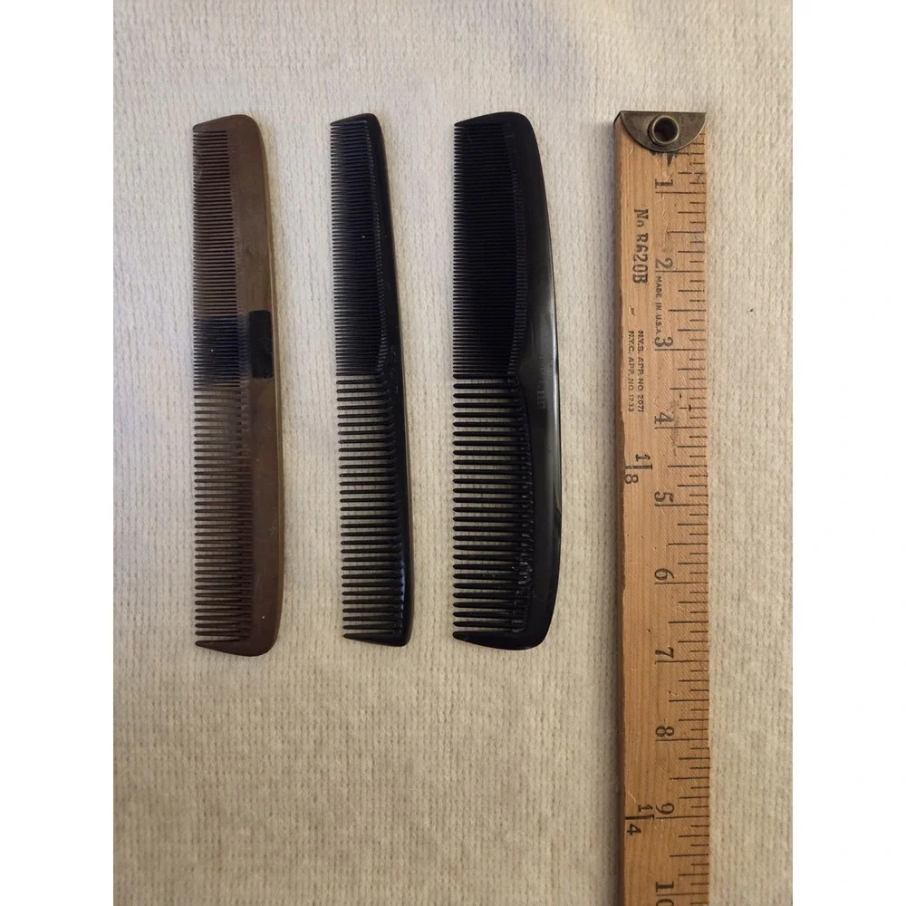 Vintage ACE‎ Hard Rubber Comb Lot – Wavesetta, Stylist, Fine Tooth – Barber...